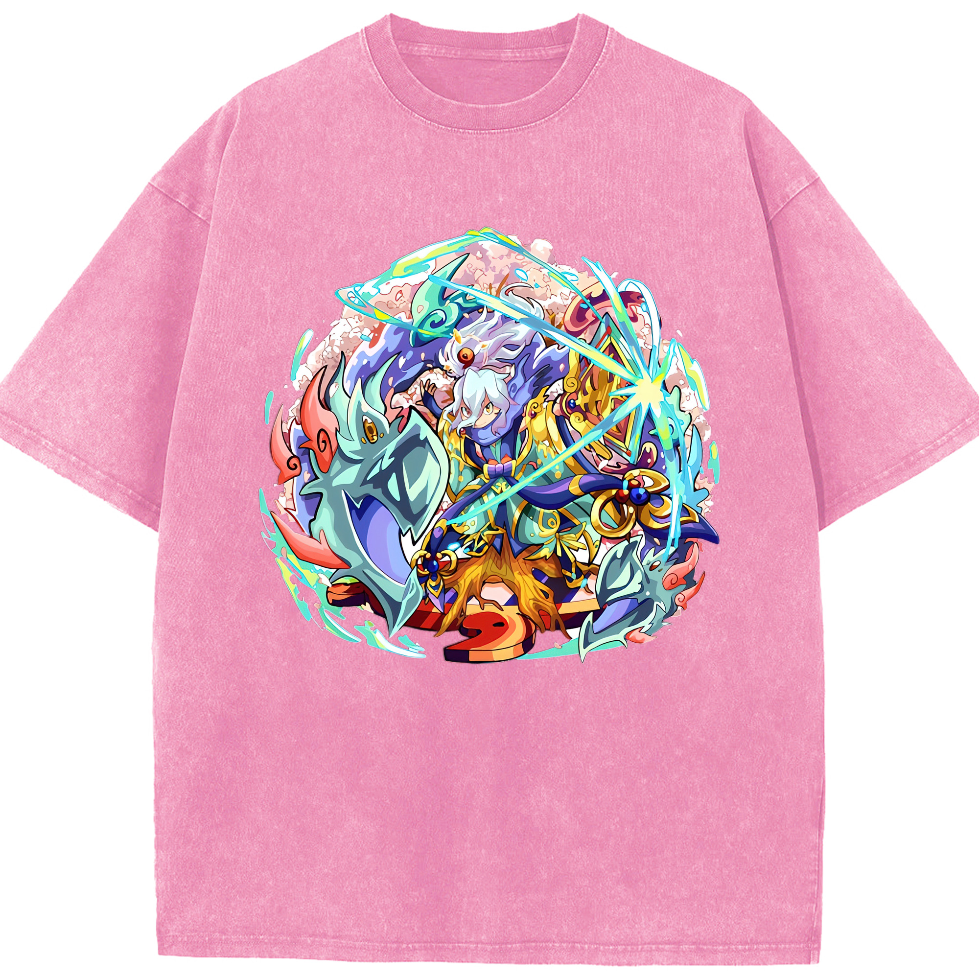 （画像用） 妖怪ウォッチ Yo-kai Watch 綿100% ヴィンテージ風 半袖Tシャツ（フロントプリント）
